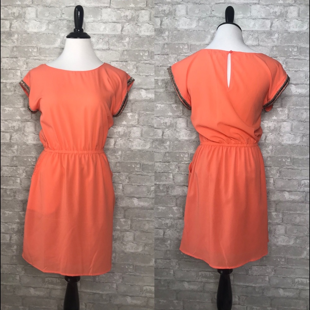 Umgee Sleeveless Dress With Embellished Beads